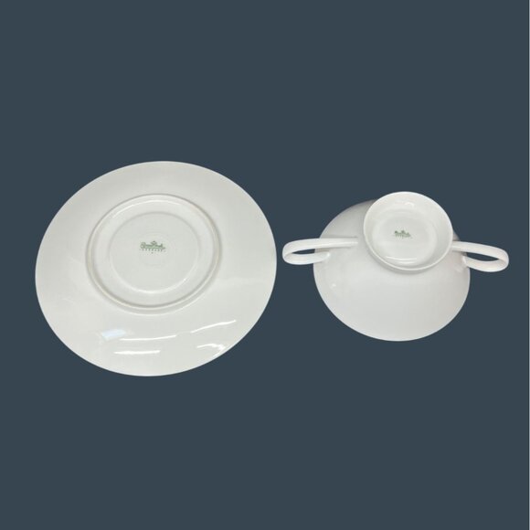 Rosenthal Gala Blue Cream Soup Bowl and Saucer Germany - Picture 7 of 10